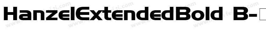 HanzelExtendedBold B字体转换